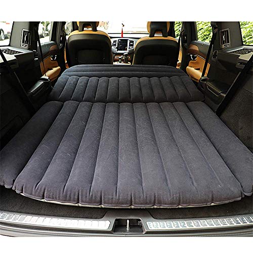 Zoiibuy SUV Air Mattress Camping Bed,Outdoor SUV Dedicated Mobile Cushion Extended Travel Mattress Air Bed Inflatable for SUV Back Seat,Fit 95% SUV (Black 70.9″×50″)