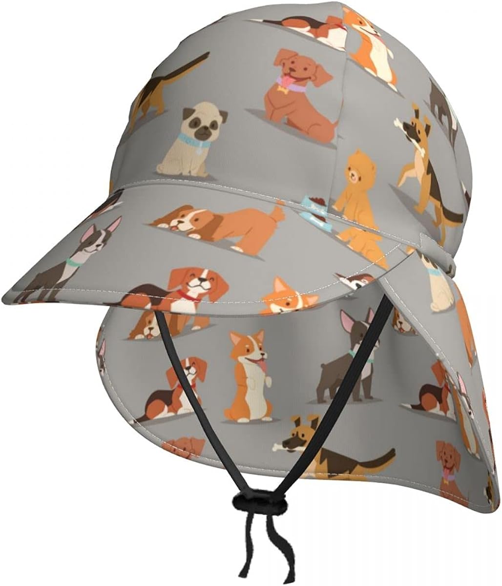 Different Puppy Dogs Baby Sun Hat Polyester Summer Outdoors