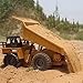 Fistone RC Dumper 6CH 2.4G Mine Truck Automatic Self-Discharging Games Toy Electronic Remote Controlled Vehicle With Alloy Cab LED Lights Engineering Machinery Car Model