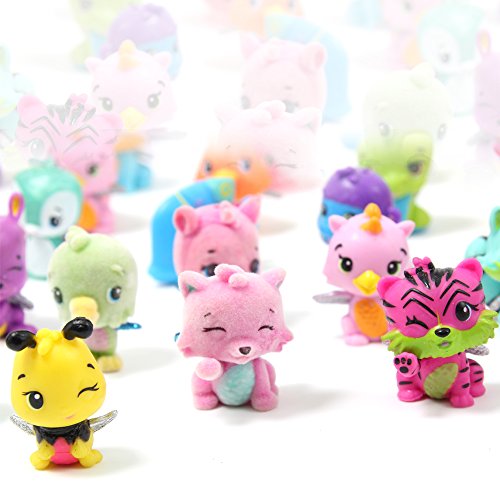 QTFHR Cute Miniature Random Pet Doll, Mini Cute Pets Cake/ Plant/ Car Decoration (30 Pcs)