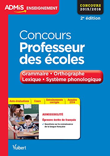 Concours professeur des écoles
