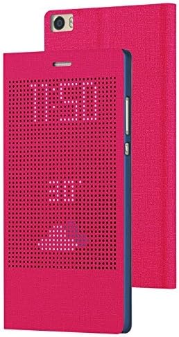 Huawei Honor Note 8 Case,Huamecl Leather Free flip Answer PU for Huawei Honor Note 8 Cover (Rose red)