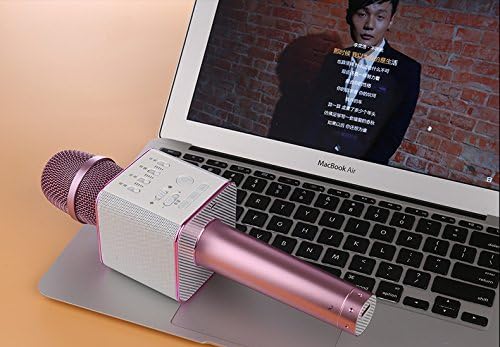 Karaoke Artifact Microphone Wireless microphone bluetooth mobile phone karaoke treasure palm KTV (PURPLE)
