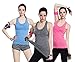 Women's Sports Yoga Fitness Racerback Tank Top Padded Built in Bra Running Vest