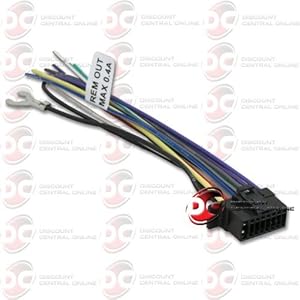 Amazon.com: SONY 16 PIN WIRING HARNESS FOR SELECT 2013 ... sony mex bt3100p wiring diagram 