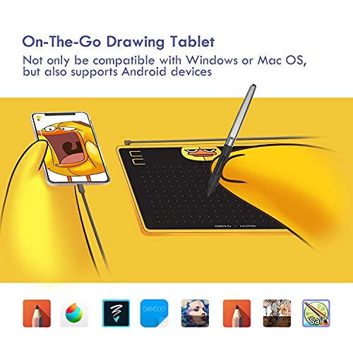 HUION HS64 Chips Graphics Drawing Tablet Android Supported Digital - Main Image