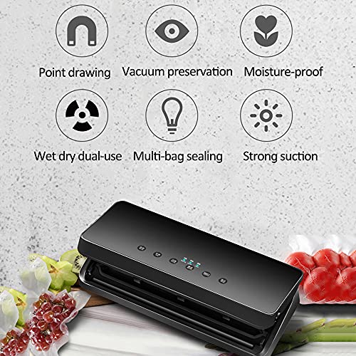 WANGXL Elektrische Vakuumierer-Verpackungsmaschine FüR Die HeimküChe Zum Versiegeln Frischer Verpackungsmaschine FüR Die… – Bild 7