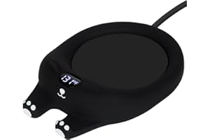 PUSEE Mug Warmer,Coffee Warmer for Desk Candle Warmer Auto Shut Off,Coffee Cup Warmer with 3 Temp Settings,Electric Beverage Warmer Plate for Coffee,Tea,Water Milk and Cocoa(Not Include Cup)