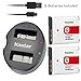 Kastar Battery (X2) & Dual USB Charger for Sony NP-BG1 NPBG1 NP-FG1 NPFG1 and Cyber-Shot DSC-W120 W150 W220 DSC-H3 H7 H9 H10 H20 DSC-H50 DSC-H55 DSC-H70 DSC-HX5V DSC-HX7V DSC-HX9V DSC-HX10V DSC-HX30V