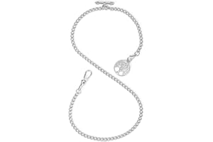 SUDESMO Pocket Watch Chain T-bar Chain Albert Chain with Life Tree Pendant