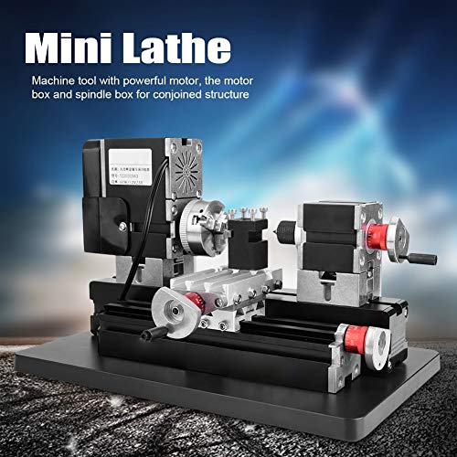 Mini Lathe,Lathe Tool Kit,Lathe with Powerful Motor 12000Rpm,Hss
