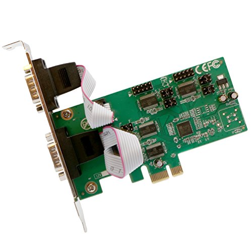 I/O Crest 4 Port PCI Express 1.0 x1 to Industrial DB9 COM RS232 Converter Adapter Controller for Desktop PC with Low Bracket RS-232 / RS-422 / RS-485 Asix99100 Chipset - Thumbnail 7