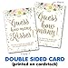 Oh Boy Love It Guess How Many Kisses Game Cards White and Gold Floral | 50 Cards Plus one Double Sided Sign | Candy Guessing Game, Kisses for The Soon to be Mrs | Bridal Shower Fun Game