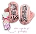 Passionette Fuzzy Wine Socks: If You Can Read This Bring Me Some Wine Novelty Socks - Gift Idea for Her - Valentine's Day, 21st Birthday, Anniversary with Cupcake Gift Packaging (Coral Candy)