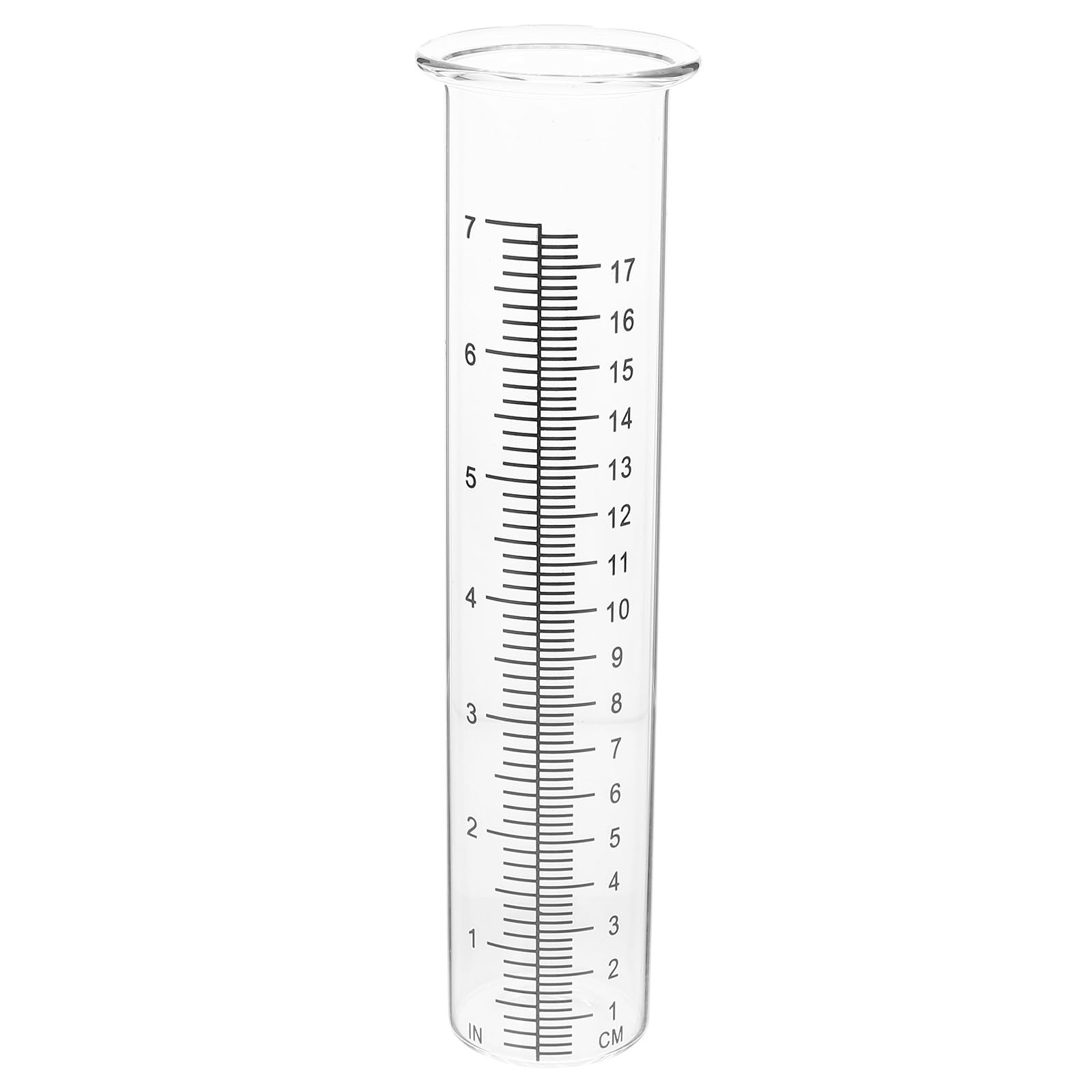 Sosoport 7 inch Rain Gauge Replacement Tube Outdoor Yard Garden Lawn Easy Read Rain Gauge Tube Accurate Rain Water Measurement