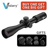 Vanstarry Optics Tactical Rifle Scope 30mm Tube 4-16x44mm 1/4 Moa Adjustments Srst Focal Enhanced Mil-Dot Reticle Matte (With Locknut)