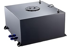 EVIL ENERGY 15 Gallon Fuel Cell Gas Tank Aluminum with Level Sender Black Street Drift