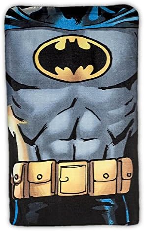 New Import Assortment Fleece Blanket, Superman and Batman Pattern, Cotton, multicolour, Individual, 30 x 12 x 12 cm
