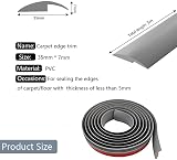 Zayejod 3m Grey Self-Adhesive PVC Floor Doorway Transition Strip 30mm view 2