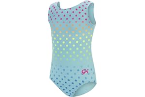 GK Stars Gymnastics & Dance Leotard for Girls and Toddlers - Activewear One Piece Outfit in Fun Colorful Prints