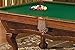 Brunswick 8 Foot Danbury Pool Table with Green Contender Cloth and Play Kit: Billiard Ball Set, Cues, and Accessories.