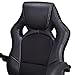 Giantex Gaming Chair Racing Style High Back Executive Office Chair Height Adjustable Ergonomic Desk Chair w/Padded Armrests, Mesh Bucket Seat and Lumbar Support (Black)