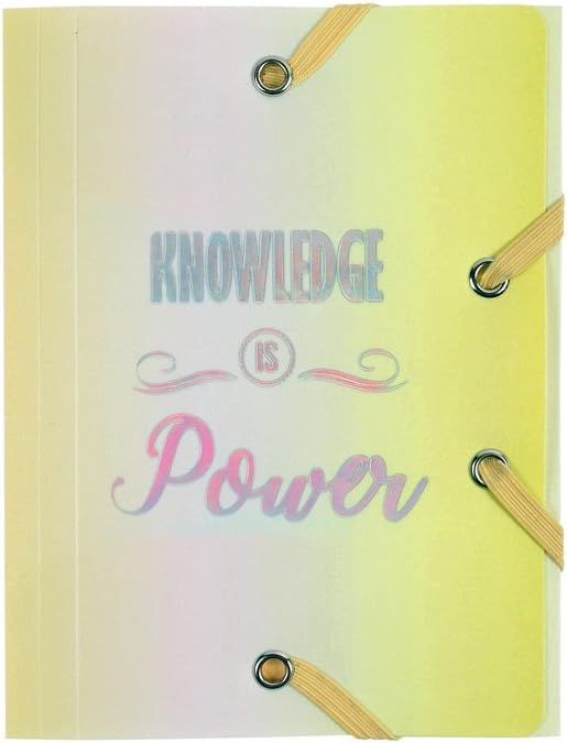 Candy Blue Polypropylene Elasticated Folder 3 Flaps 12x16 cm – Knowledge Is Power