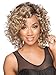 GNIMEGIL Short Curly Synthetic Wigs for Women Ombre Dark Blonde Loose Afro Kinky Cosplay Wig 80s Dark Roots Hair Halloween Costume Wigs for Ladies Bad Hair Days Party Wig