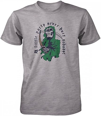 Vine Fresh Tees - A Little Party Never Hurt Nobody T-shirt - Adult Large, Sport Grey