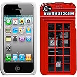 Apple iPhone 4 4S Red British Phone Booth Hard Case Phone Cover