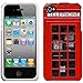 Apple iPhone 4 4S Red British Phone Booth Hard Case Phone Cover