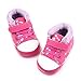 Annnowl Baby Girls Sneakers Canvas Shoes (13-18 Months, Rose)