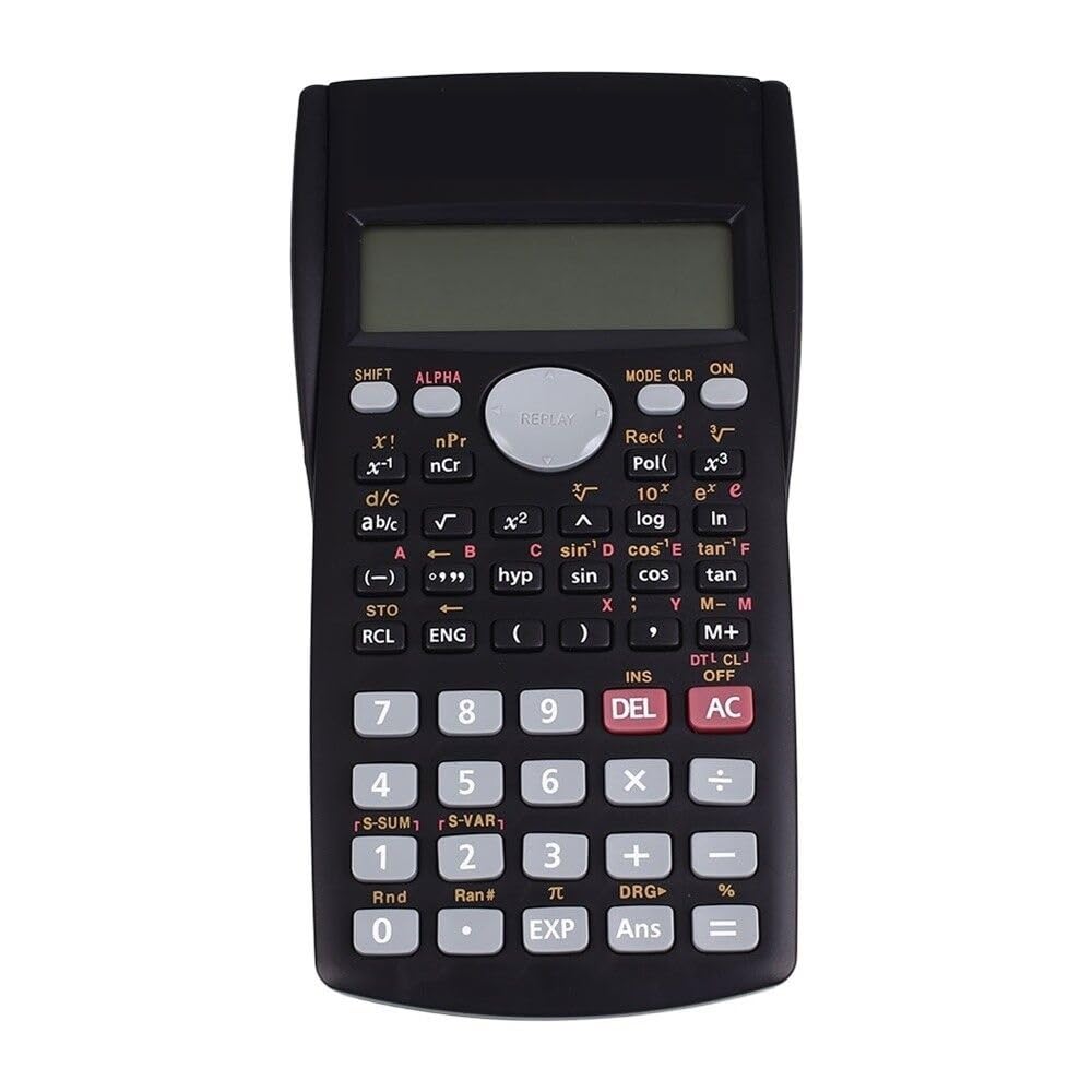 Scientific Calculator With Functions, 2-Line Engineering Scientific Calculator, 12 Digit & 2 Line Display, Perfect for School, Office, Precise Calculations and More.