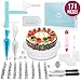MERRI Cake Decorating Supplies 171 Pcs| Includes All Essential Baking Supplies & Pastry Tools - Rotating Turntable Stand, Frosting, Piping Bags and Tips Set, Icing Spatula, Cake Smoother