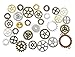 100 Grams Assorted Machine Clock Cog Wheel Gear Punk Steampunk Charm Pendant Connector for Necklace Bracelet Anklet DIY Jewelry Making Accessories