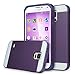 ULAK Galaxy S5 Case, S5 Case, 2in1 Hybrid Dual Layer Slim Protective Case Cover for Samsung Galaxy S5/Galaxy SV/Galaxy S V/Galaxy i9600 2014 (Plastic Hard Shell and Flexible TPU) Purple