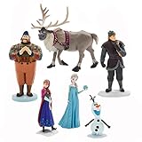 Disney Frozen Figurine Play set - Sven, Anna, Elsa, Kristoff, Oaken and Olaf. (6 Piece)