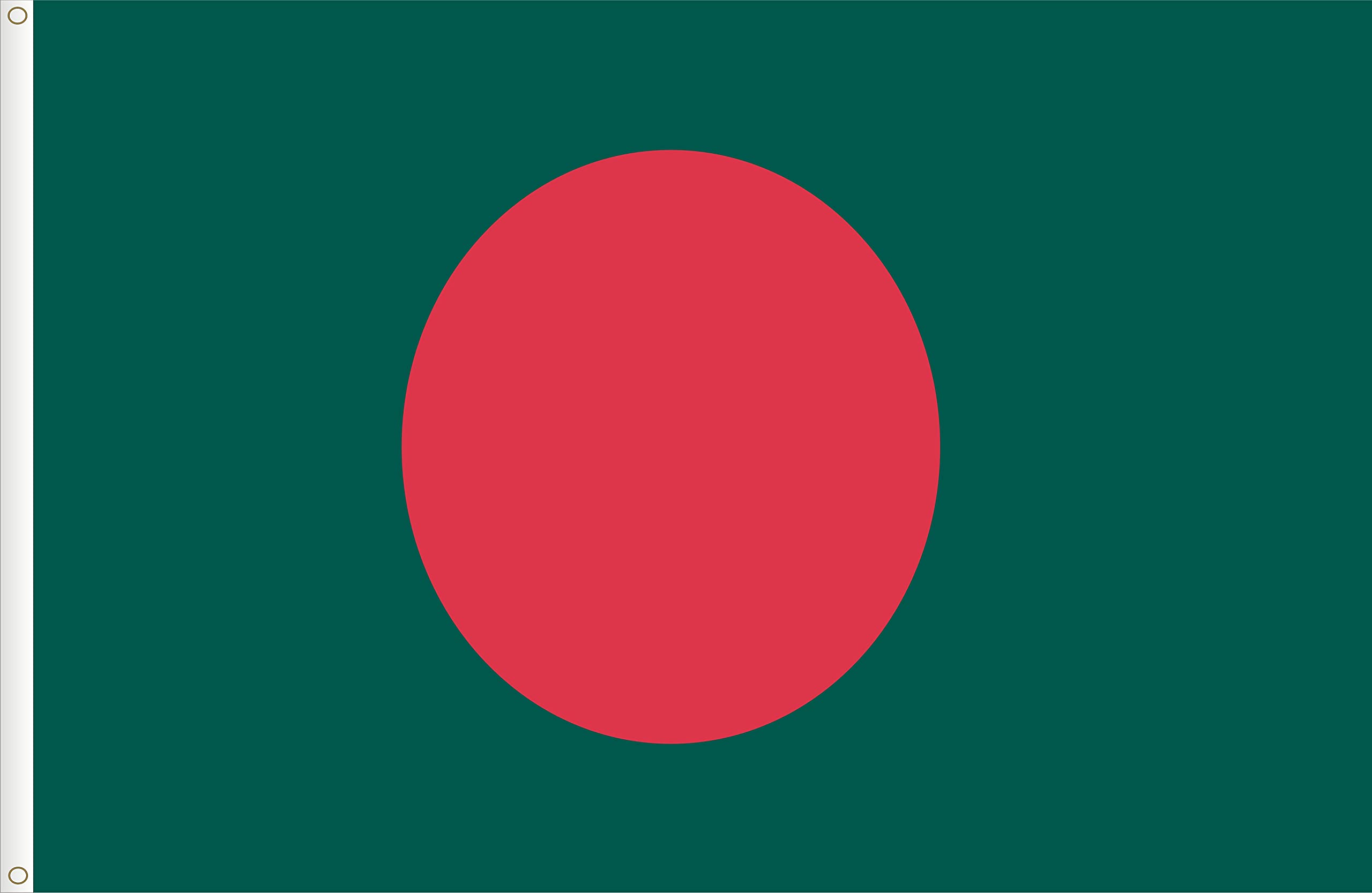 FLAG OF BANGLADESH. STANDARD SATIN QUALITY. BIG SIZE 150X90