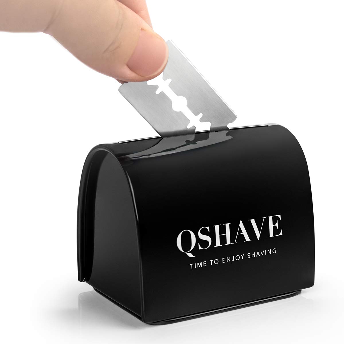 QSHAVE Shaver Disposal Case Safe Storage Bank for Used Safety Shaver