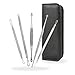 BIRUGEAR Blackhead and Acne Remover Kit Included - 5 Comedones Extractor Tools for Blemish, Pimple & Whitehead Removal