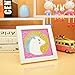 Bestlus DIY Kids Diamond Painting by Number Kits Arts and Crafts Kits for Children (Unicorn, 15x15CM)