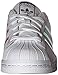 adidas Originals Kids' Superstar, White/White/Metallic Silver, 4 M US Big Kid