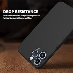 WOGROO for iPhone 12 Pro Case Black, Scratch