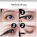 2Pcs Black Silk 3D Mascara Fiber Eyelash Grafting Kit for Thickening & Lengthening, Long Lasting, Waterproof Sexy Eye Makeup