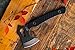 MTech USA Xtreme – Axe – Stonewashed Finish Stainless Steel Axe Blade, Black G10 Handle, Full Tang Construction, Includes 1680D Nylon Sheath, EDC, Tactical – MX-AXE10BK
