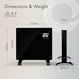 Devola Designer WiFi Electric Glass Panel Heater 500W with Timer Remote view 7