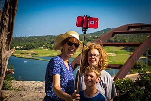 Selfie Stick iPhone 6 and iPhone 6 Plus Remote Bluetooth Shutter. Best Self –Portrait Monopod Selfie Pole New and Improved Compatible with iPhone 5, 5S, 5C, Android