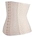 Everbellus Breathable Latex Corset Training Waist Cincher for Women (Medium, Ivory)
