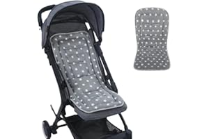 IBLUELOVER Stroller Seat Liner Breathable Baby Pushchair Pram Seat Cushion Universal Baby Carriage Cushion Reversible Seat Mat Pad for Stroller