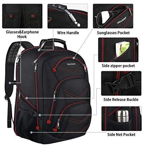 18.4 Inch Laptop Backpack,Extra Large Travel Gaming Laptop Backpacks With USB Charging Port,TSA